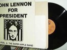 LP DAVID PEEL- JOHN LENNON FOR PRESIDENT* 2 POSTER * m