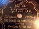 HOT 1920s JAZZ 78 RPM Victor 23368 Washbd Rhythm Kings Boy in the Boat RARE E