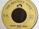 THE BEATLES 7 MADE IN BELGIAN CONGO HMV HIS MASTER VOICE DP563 DIZZY MISS LIZZY
