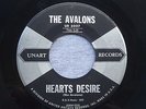 AVALONS Hearts Desire/Ebb Tide (1958 U.S. 45) UNART Rare Doo Wop LISTEN MP3