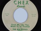 R&B Soul 45 MAJESTICS Treat Me Like You Want To Be Treated CHEX HEAR