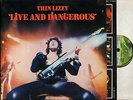 THIN LIZZY live and dangerous 6641 807 spaceship labels + inners DOUBLE LP EX/EX