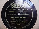 La Sonora Matancera - OYE ESTE MAMBO / CUBAN REC. SEECO 78 RPM