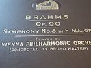 BRAHMS SYMPHONY NO 3 IN F MAJOR VIENNA PHILHARMONIC ORCH BRUNO WALTER