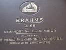 BRAHMS SYMPHONY NO 1 IN C MINOR VIENNA PHILHARMONIC ORCH BRUNO WALTER