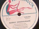 AFRICAN 78 RPM YORUBA BENIN VOICE PERCUSSION DOMINIQUE DA SILVA AFRICAVOX LISTEN