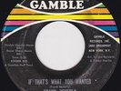 Northern Soul - Frank Beverly - If That's What you wanted - original US Gamble