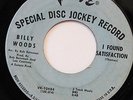 BILLY WOODS-I FOUND SATISFACTION /IF I COULD ONLY SEE-NORTHERN 45 on VERVE  VG+