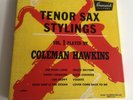 Coleman Hawkins 45 EP X 4 Box Tenor Sax Stylings Vol.1