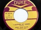 BOBBY BLAND 45 I learned my lesson / I don't believe DUKE R&B BB2550