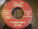 LITTLE JIMMY & the Sparrows Value Two Hearts Together Doo Wop 45 Rare Orig VG++