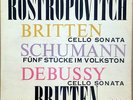 ROSTROPOVICH BRITTEN SCHUMANN DEBUSSY UK DECCA SXL 2298 WBG ORIGINAL EX