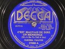 78 RPM   Cleoma Falcon / Joe Falcon, Decca 17028, EE+ Cajun
