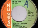 BUNNY & RUDDY/SKINHEAD REGGAE/NU BEAT 45/ON THE TOWN - SIMPLE SIMON..EX+  LISTEN