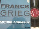 ARTHUR GRUMIAUX - ISTVAN HAJDU / FRANCK - GRIEG  / PHILIPS autographed 