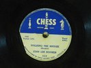 John Lee Hooker 78 WALKING THE BOOGIE / SUGAR MAMA   Chess G+ blues