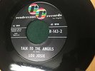 Lou Josie 1961 TEEN DOO WOP 45 Talk To The Angels / Jeannie on Rendezvous #CC201
