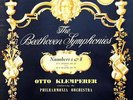 KLEMPERER / Beethoven Symphony No.1 & 8/ Columbia Turquoise Blue&Silver SAX 2318