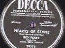 78-COUNTRY-RED FOLEY/BETTY FOLEY-HEARTS OF STONE/NEVER on DECCA-NEW N-
