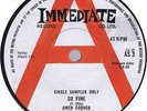 AMEN CORNER So Fine / same (Immediate AS 3) UK 1969 Single Sampler only 45 VG++