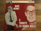 MIKE BERRY - A TRIBUTE TO BUDDY HOLLY ORIG UK MONO HMV EP 7EG 8808 RGM JOE MEEK