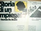 FABRIZIO DE ANDRE - Storia di un impiegato - LP FOC Booklet