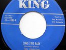 TINY BRADSHAW 45 Long Time Baby / T-99 BLUES 1951 King e594