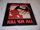 METALLICA KILL EM ALL MEGAFORCE 1984 SILVER LABEL STERLING PRESS LYRIC SHEET