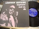 LIGHTNIN' HOPKINS-LIGHTNIN' AND CO.-ORIGINAL 1963 BLUESVILLE MONO-BLUE & SILVER