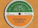 BBC TRANSCRIPTION Top Of The Pops 383 LP UK 1972 DAVID BOWIE STATUS QUO HOLLIES