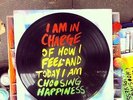 HAPPINES CLOCK NEW CUT design. Spray paint work on vinyls. Made in Australia