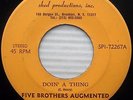 FIVE BROTHERS AUGMENTED Doin A Thing / Evil Ways SOUL JAZZ 45 Santana w535 HEAR