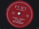 Lewis Lymon and Teenchords on 78 rpm Fury 1003: Honey, Honey/Tell the Angels