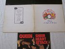 QUEEN X 3 - SHEER HEART ATTACK / DAY AT RACES / NIGHT AT OPERA  ** NEAR MINT **