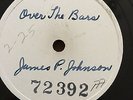 Shellac DECCA test pressing James P. Johnson OVER THE BARS 78 rpm HOT PIANO E++