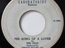 THE VALS-SONG OF A LOVER /COMPENSATION BLUES-DOO WOP 45 on UNIQUE LABORATORIES