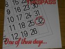 TRESPASS - ONE OF THESE DAYS - PIC SLEEVE - NWOBHM - TRIAL - 1979
