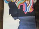 BOB DYLAN psychedelic art poster ORIGINAL US Milton Glaser FAIR