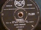 ELVIS PRESLEY 78 RPM SOUTH AFRICA CRAWFISH TROUBLE KING CREOLE OST 50's LISTEN