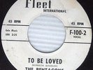 PENTAGONS To Be Loved Down At The Beach ORIG Doo-Wop 45 FLEET International BB15