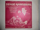 SERGE  GAINSBOURG  rare double 45 tours promo  philips original 1959  dedicacé