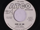 JEANIE GREENE: Sure As Sin 45 (dj, Muscle Shoals) rare Soul