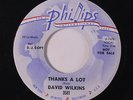 DAVID WILKINS: Thanks A Lot / There's Something About You 45 (dj) rare Oldies