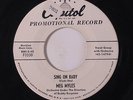 MEG MYLES: Sing On Baby / Will You Shed A Tear For Me 45 (dj, sm tol) rare Soul
