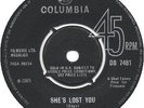 Zephyrs - She's Lost You - Columbia DB7481 UK 60's Beat 7