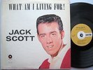JACK SCOTT What Am I Living For ORIGINAL Rockabilly Carlton Mono LP 12/122 T