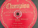 Gennett recorded Champ 15814 MAE GLOVER w John Byrd guitar 78 rpm 1929 VG/VG-