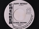 GLORIA BROWN & GROUP: Happy Birthday / Looking For My Baby 45 (dj) rare Soul
