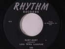 LITTLE WILLIE LITTLEFIELD & GROUP: Ruby-ruby 45 rare Vocal Groups