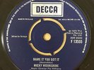 Northern Soul 45 - Micky Moonshine - Name It You Got It